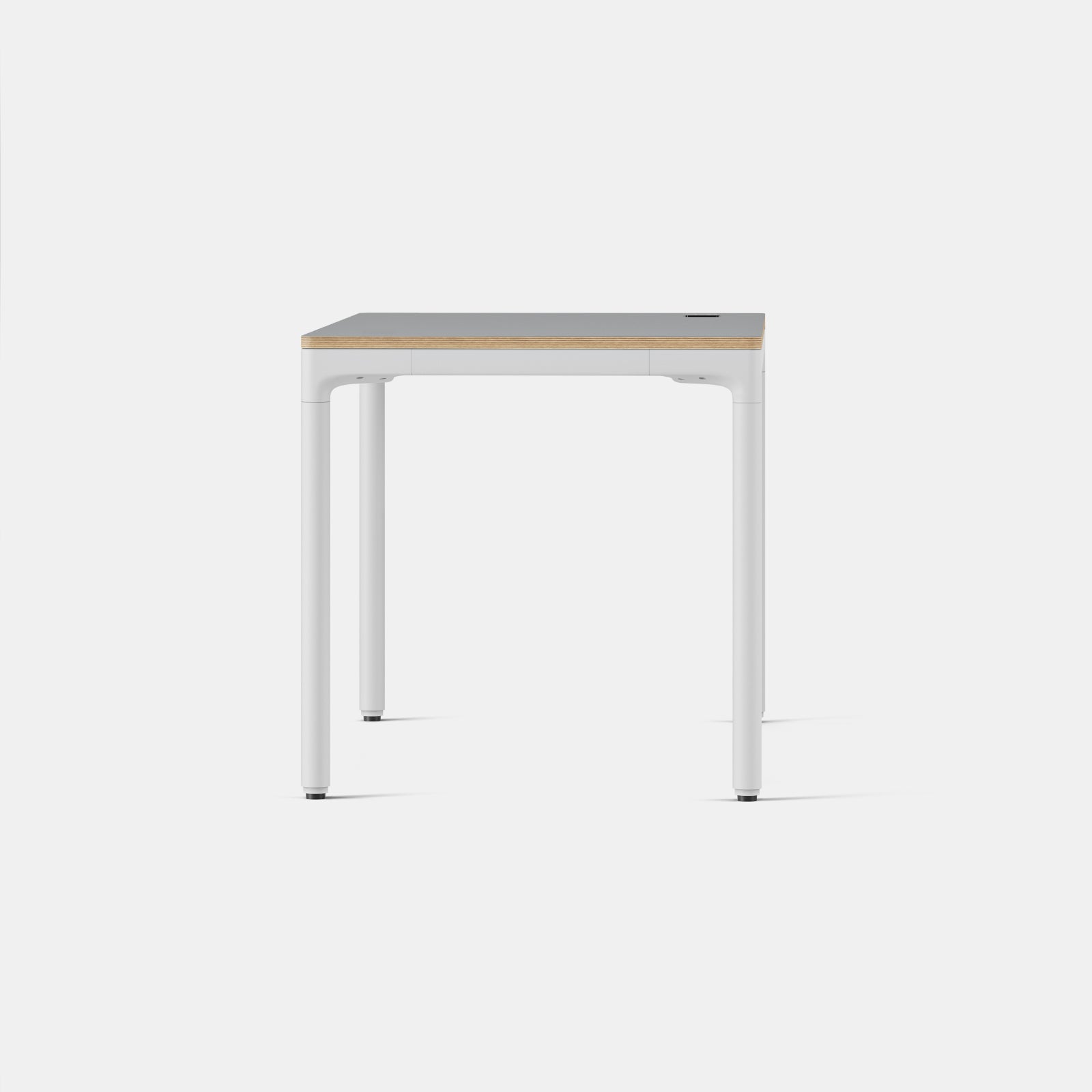 Top Color:Carbon; Leg Color:White; Desk Size:48 inches x 27 inches;