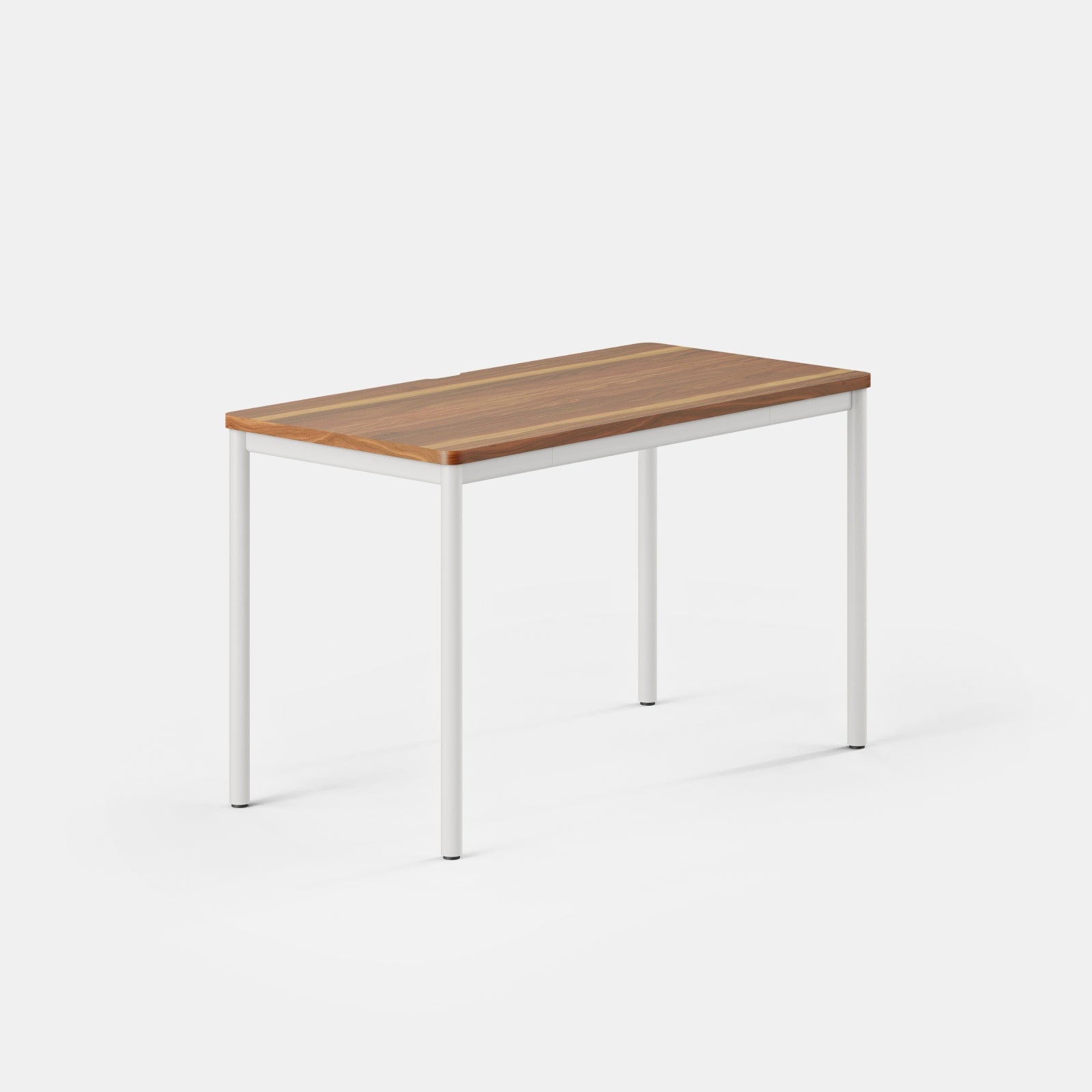 Color:Walnut/White; Desk Size:48 inches x 24 inches;