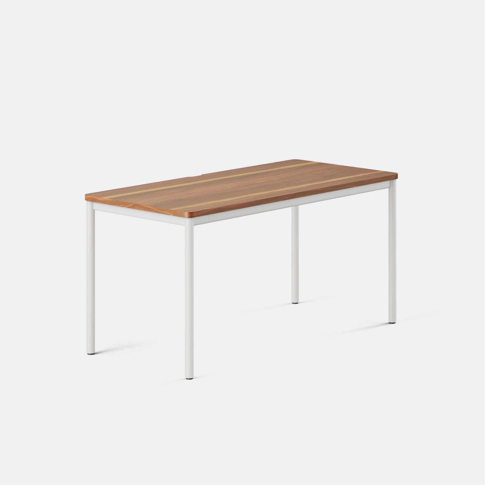 Color:Walnut/White; Desk Size:58 inches x 27 inches;