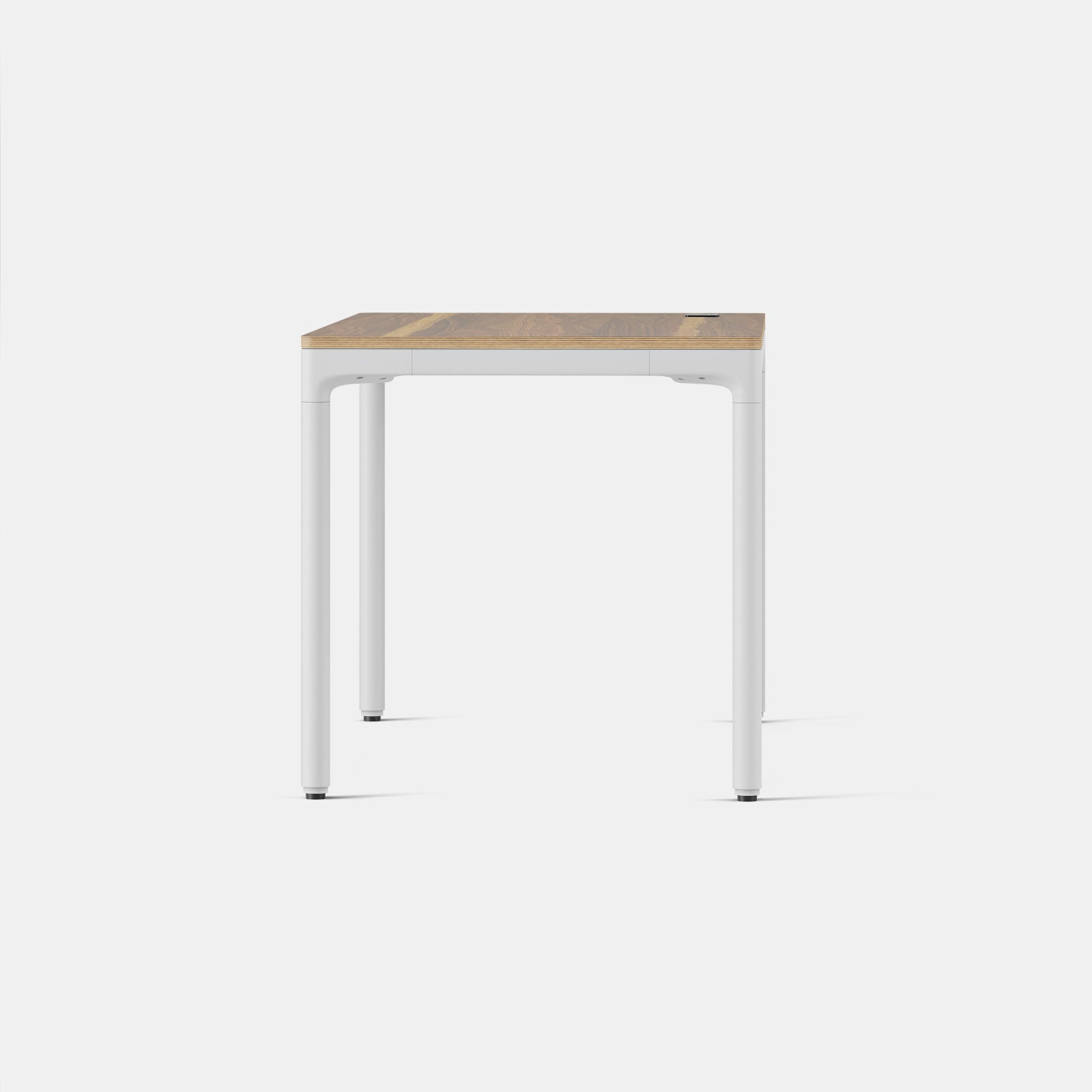 Top Color:Walnut; Leg Color:White; Desk Size:48 inches x 27 inches;