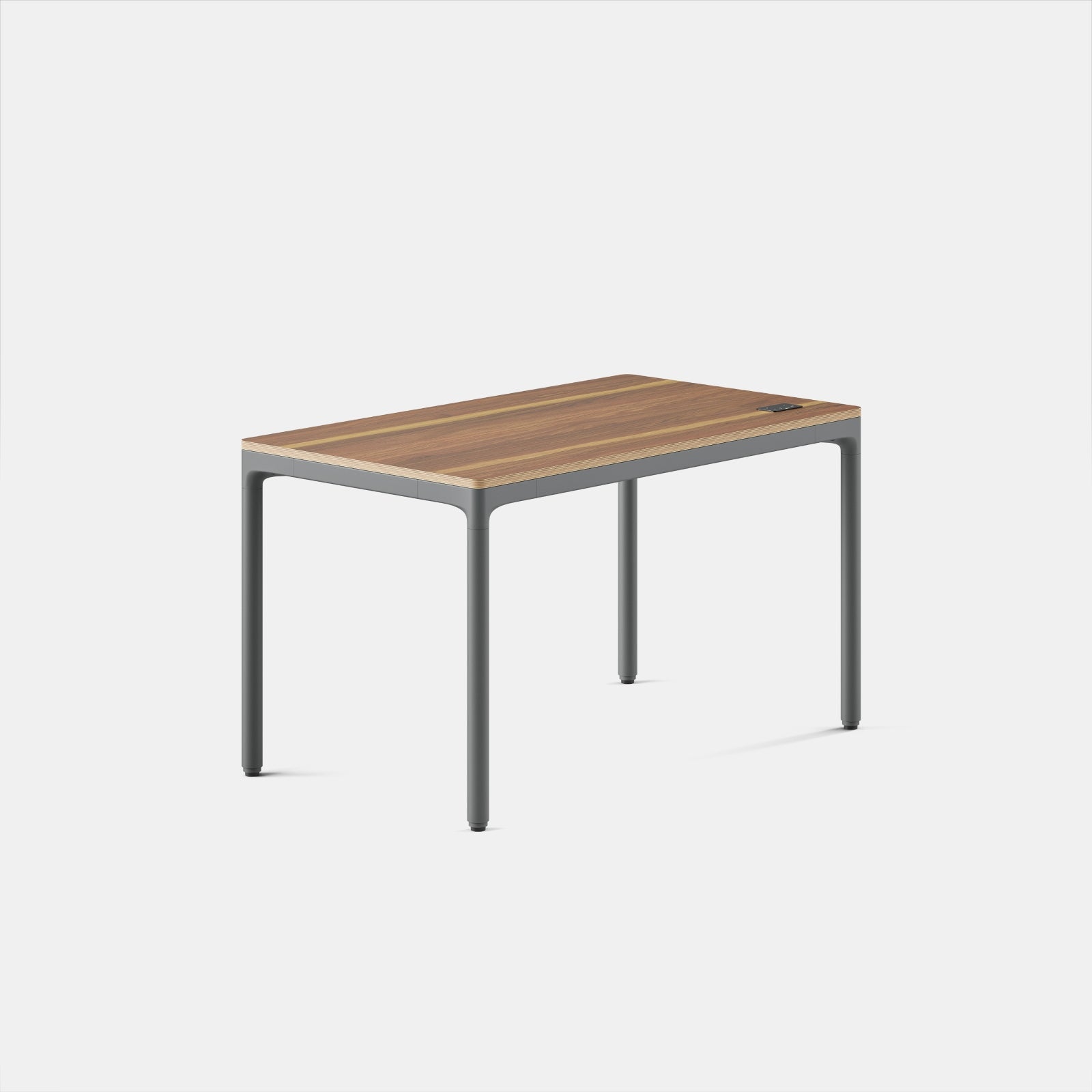 Top Color:Walnut; Leg Color:Carbon; Desk Size:48 inches x 27 inches;