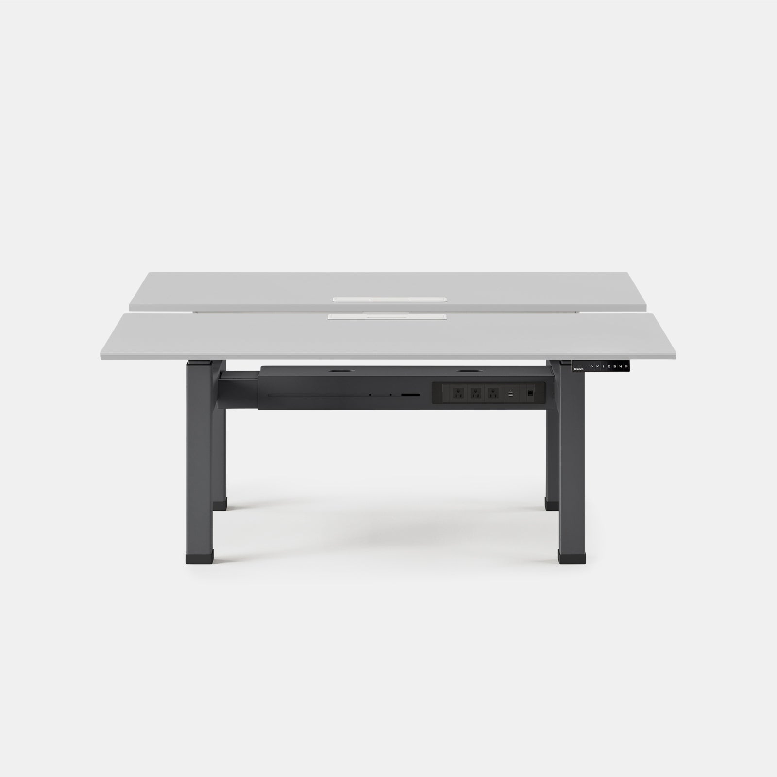 Top Color:Fog; Leg Color:Charcoal; Desk Size:60 inches x 30 inches;