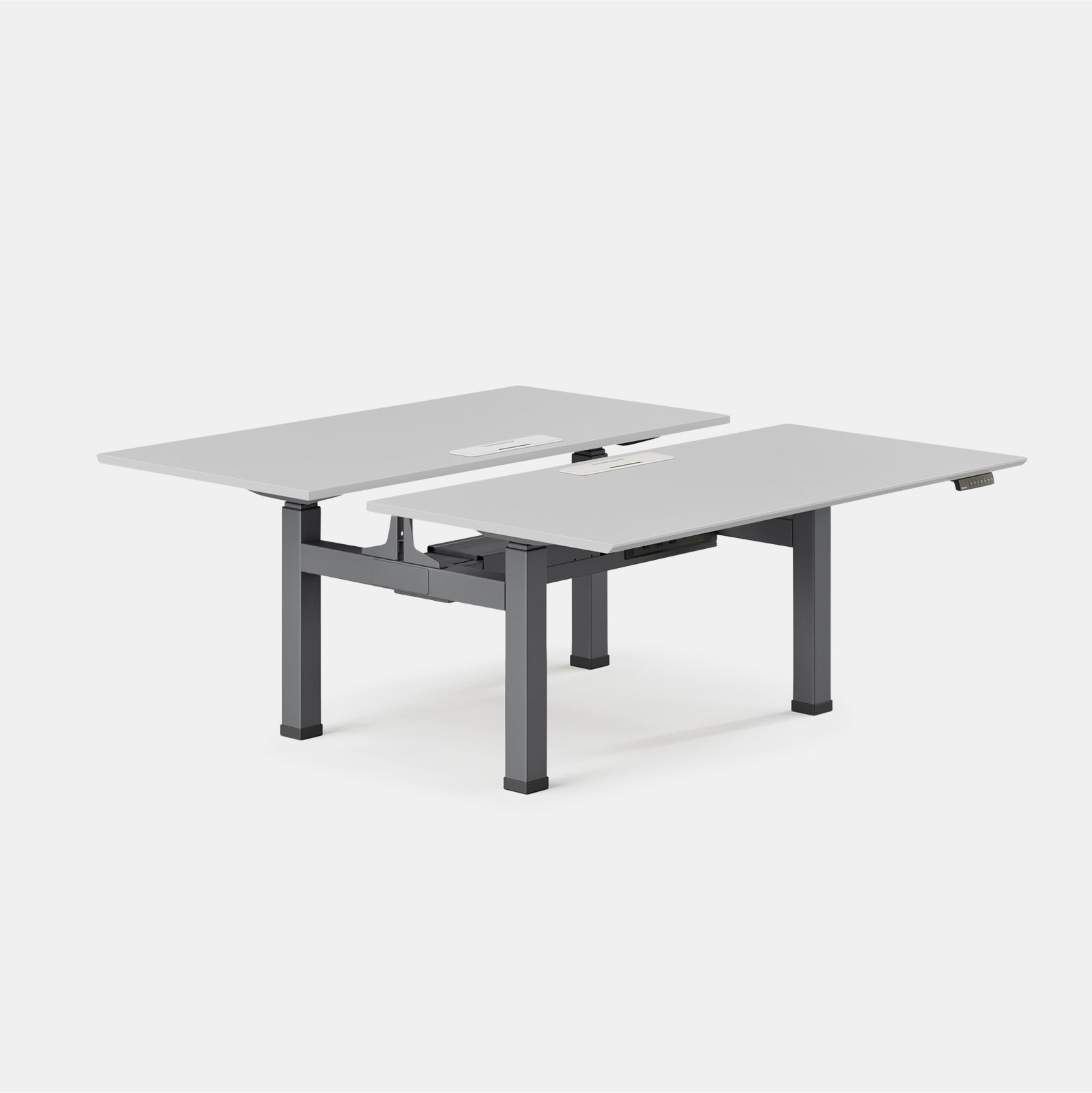 Top Color:Fog; Leg Color:Charcoal; Desk Size:60 inches x 30 inches;