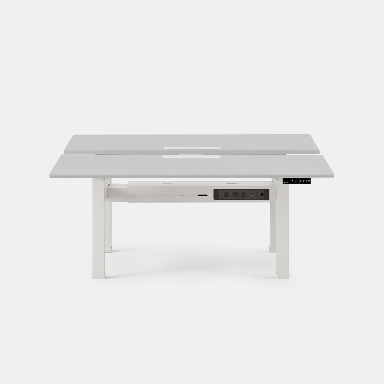 Top Color:Fog; Leg Color:White; Desk Size:60 inches x 30 inches;