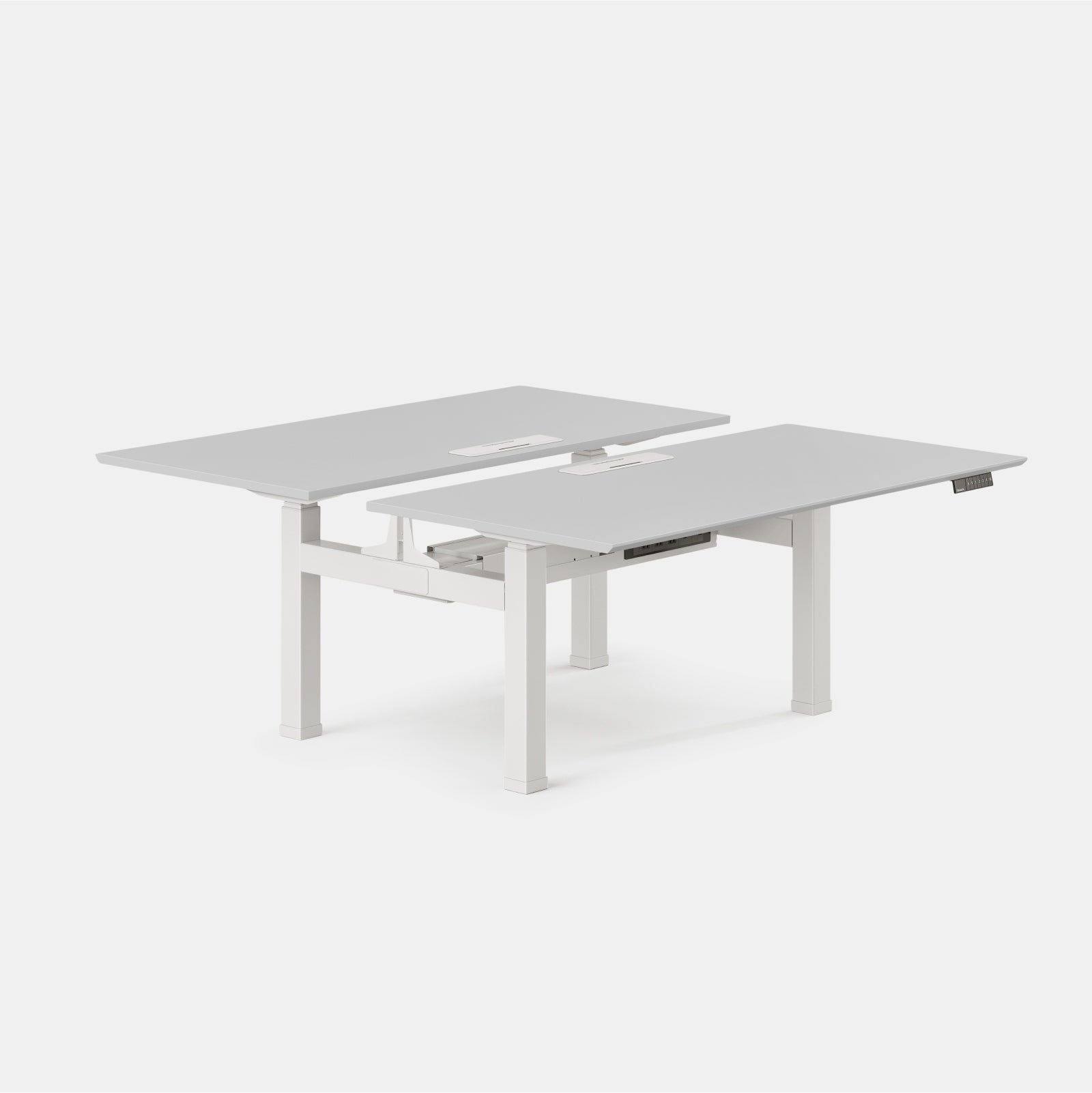 Top Color:Fog; Leg Color:White; Desk Size:60 inches x 30 inches;