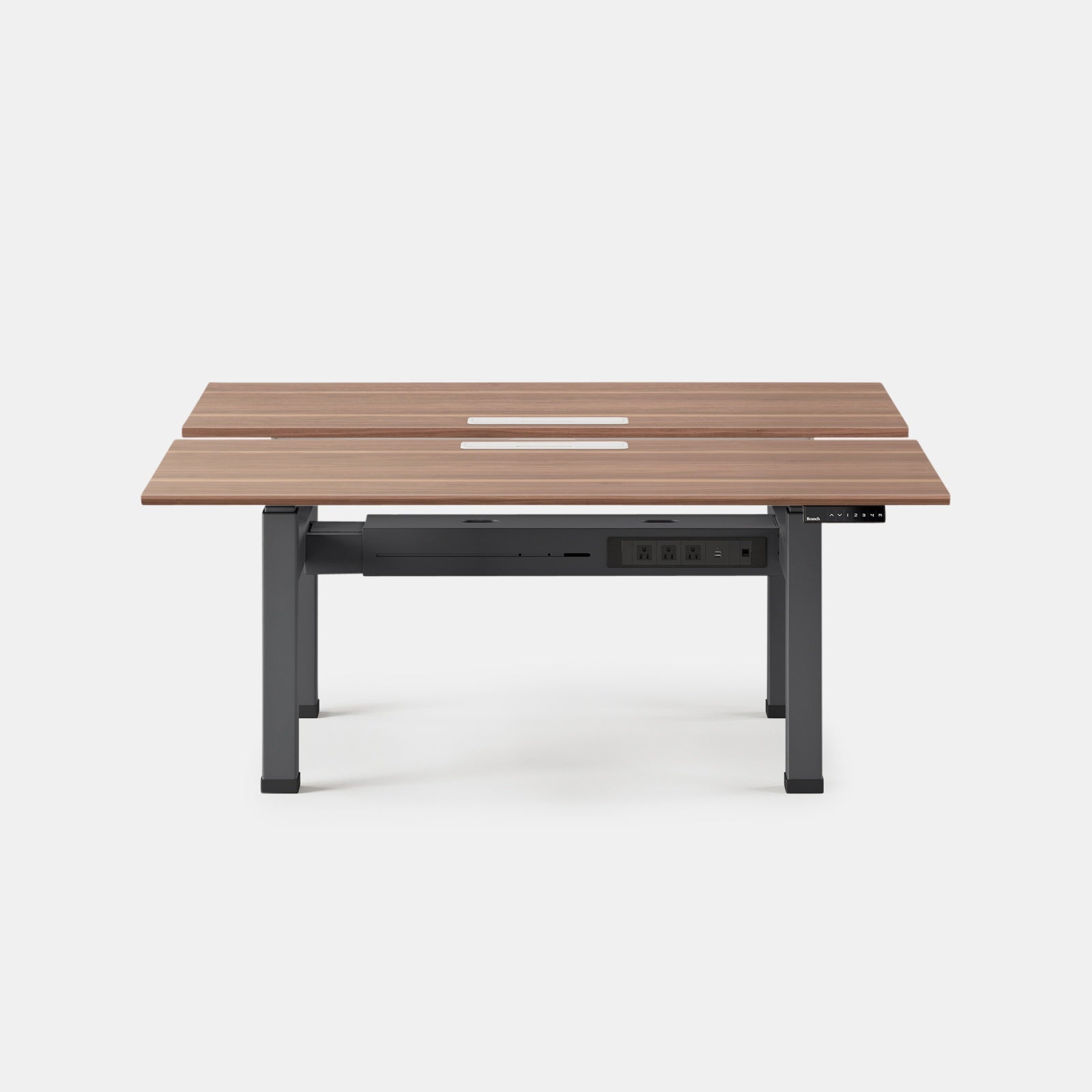 Top Color:Walnut; Leg Color:Charcoal; Desk Size:60 inches x 30 inches;