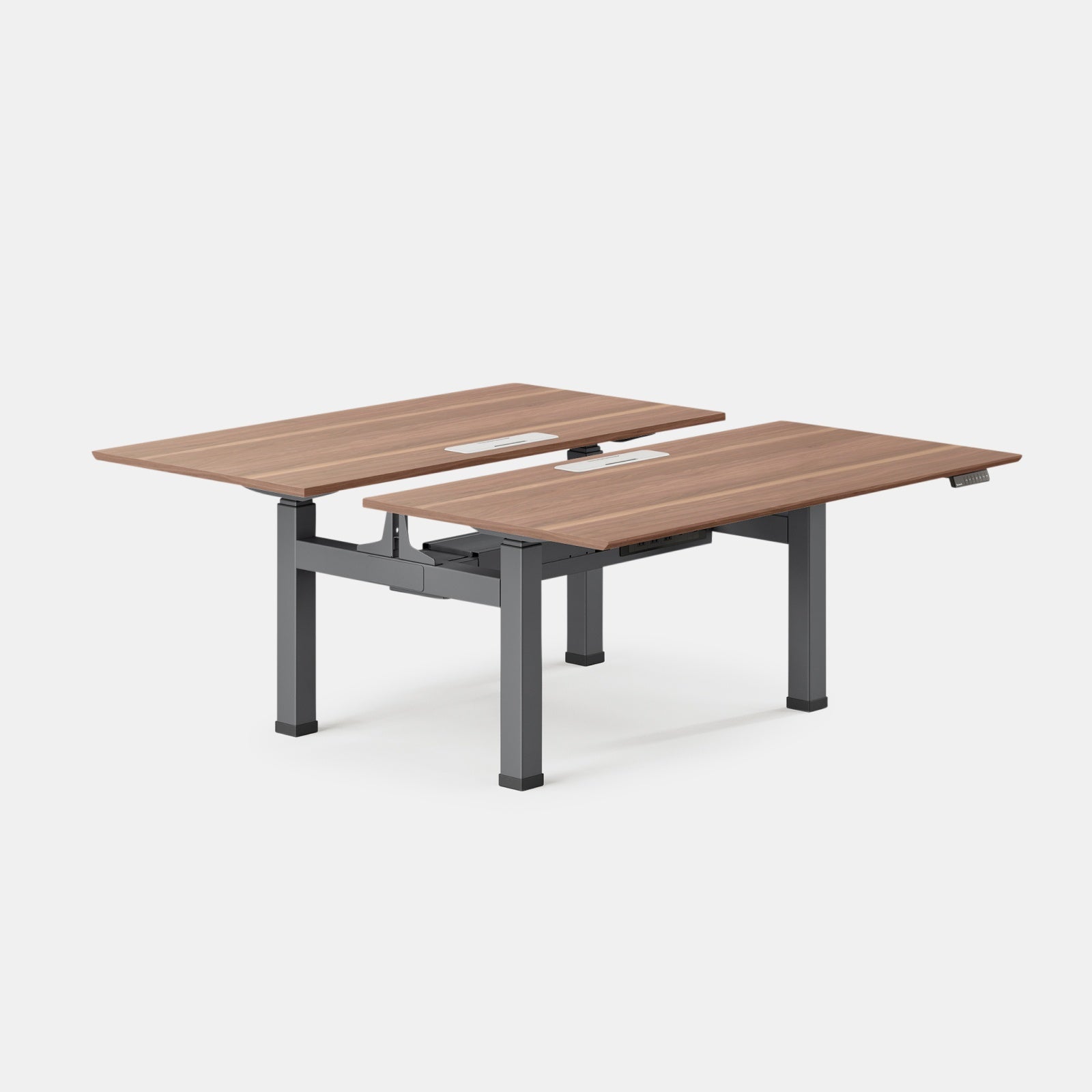 Top Color:Walnut; Leg Color:Charcoal; Desk Size:60 inches x 30 inches;