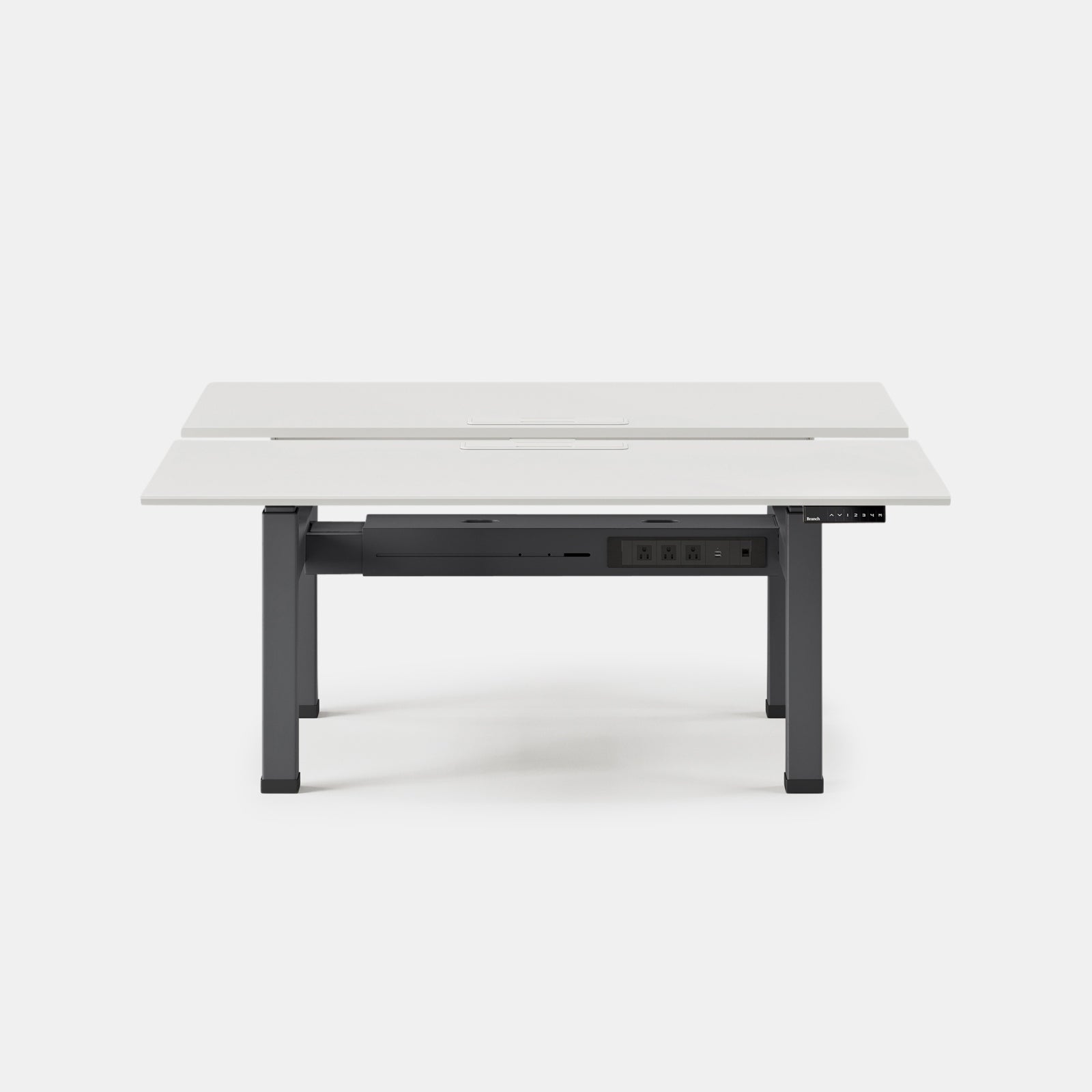 Top Color:White; Leg Color:Charcoal; Desk Size:60 inches x 30 inches;