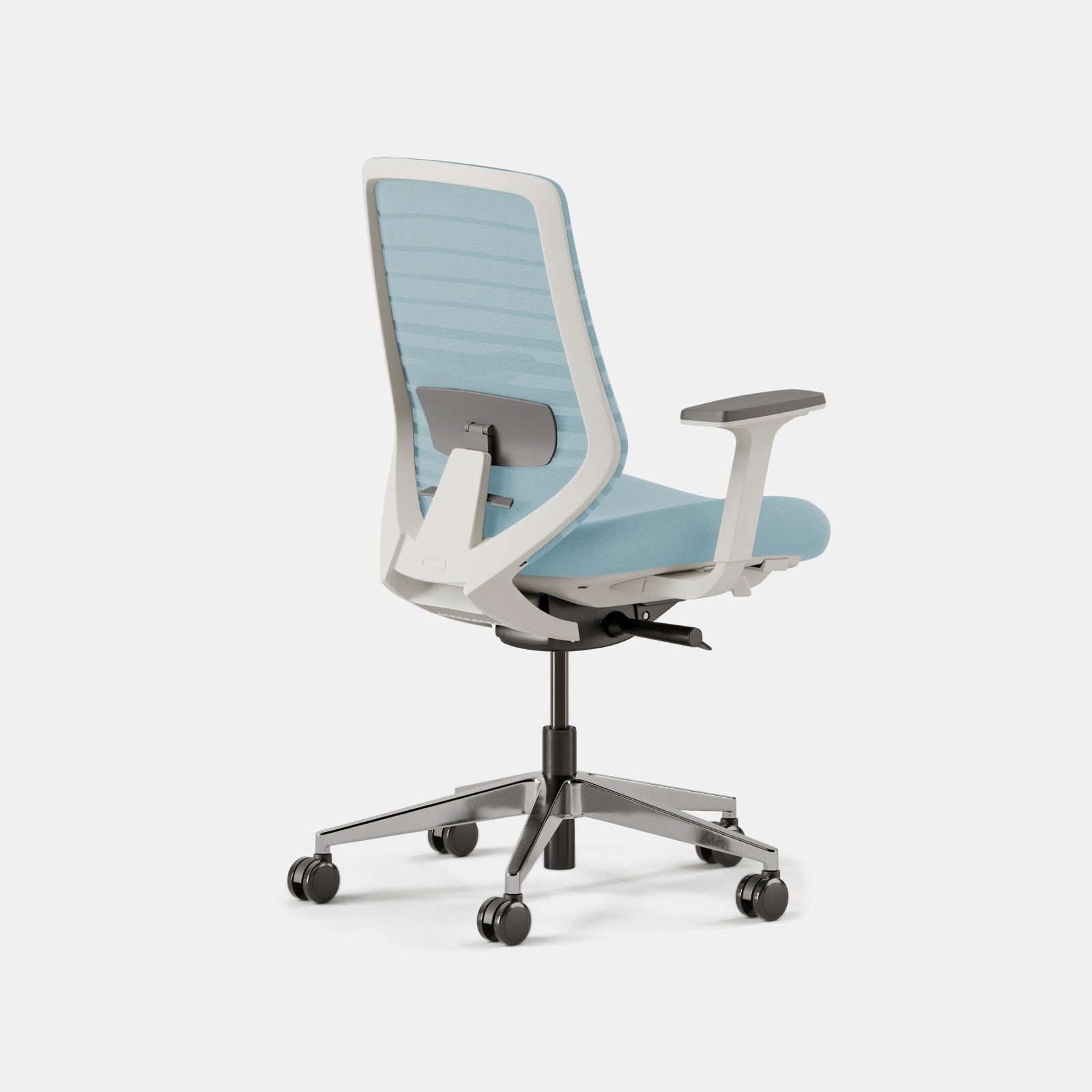 Seat Color:Light Blue; Frame Color:White; Condition:Like New;