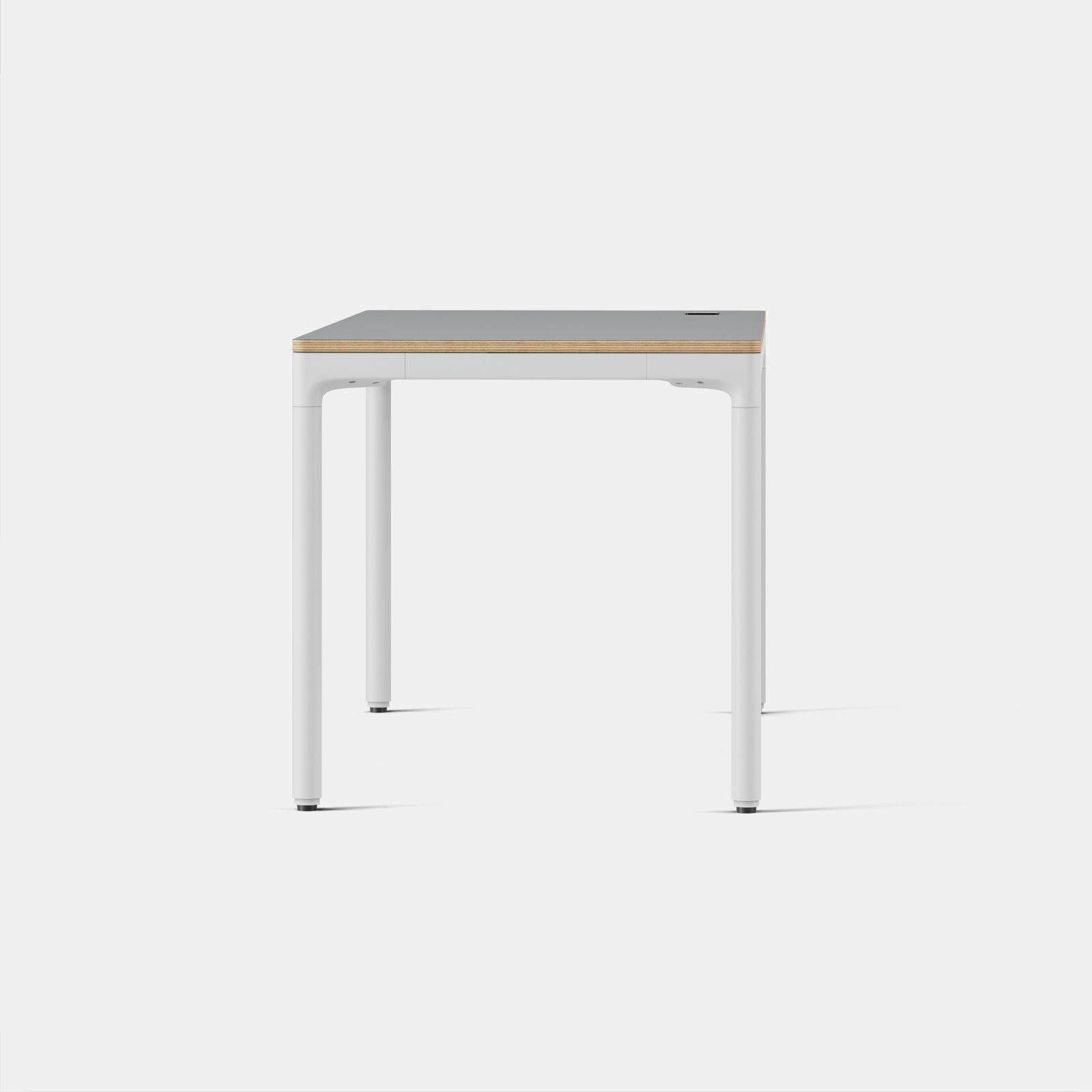 Top Color:Carbon; Leg Color:White; Desk Size:59 inches x 27 inches;