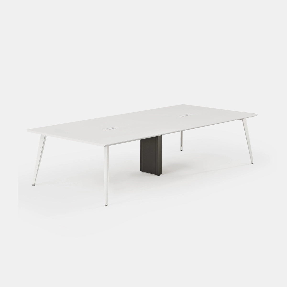 Top Color:White; Leg Color:Powder White; Desk Size:118 inches x 48 inches;