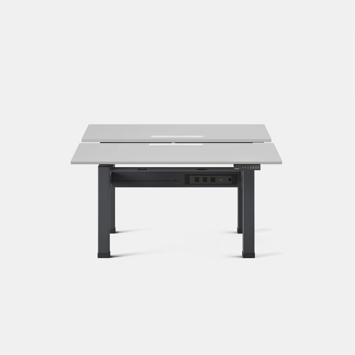 Top Color:Fog; Leg Color:Charcoal; Desk Size:48 inches x 30 inches;