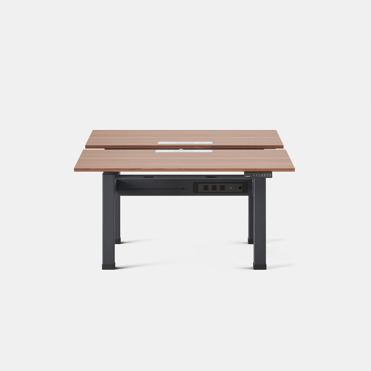 Top Color:Walnut; Leg Color:Charcoal; Desk Size:48 inches x 30 inches;