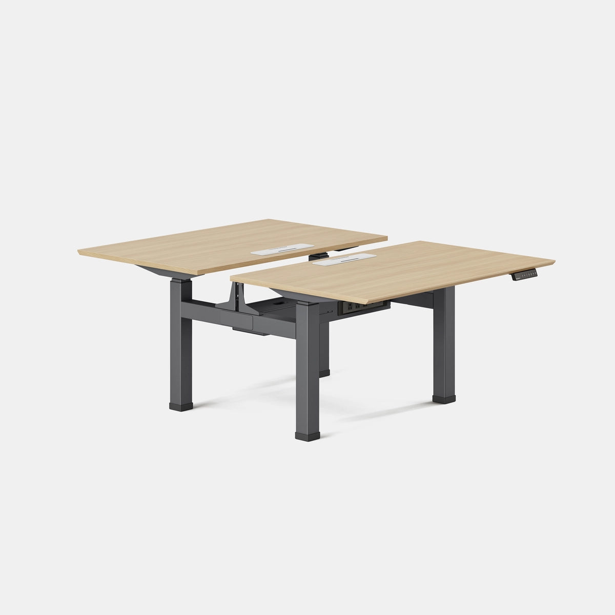 Top Color:Woodgrain; Leg Color:Charcoal; Desk Size:48 inches x 30 inches;