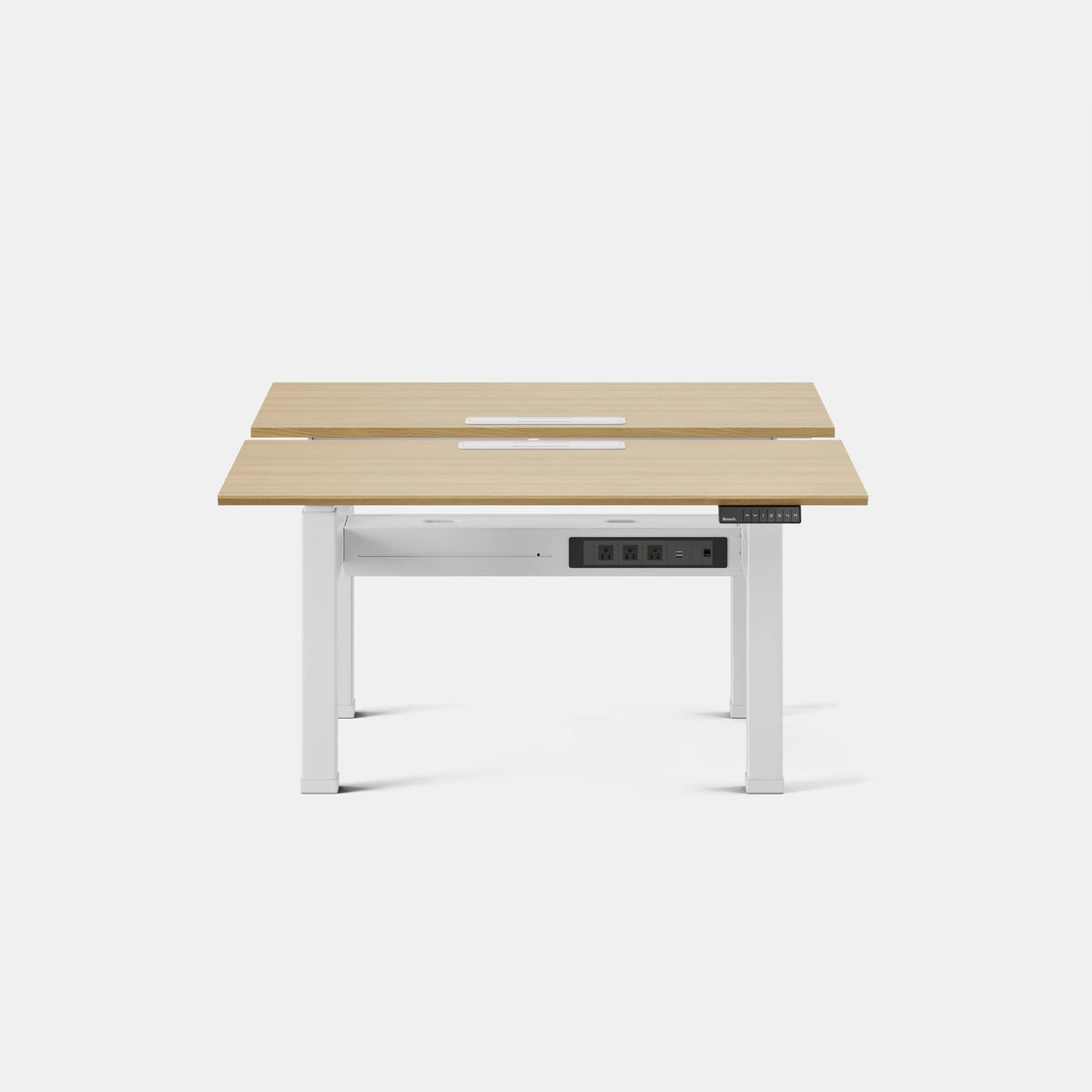 Top Color:Woodgrain; Leg Color:White; Desk Size:48 inches x 30 inches;