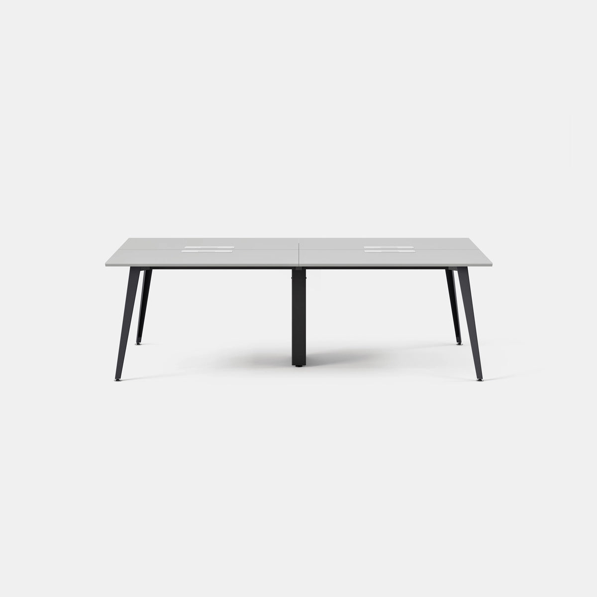 Top Color:Fog; Leg Color:Charcoal; Desk Size:96 inches x 48 inches;