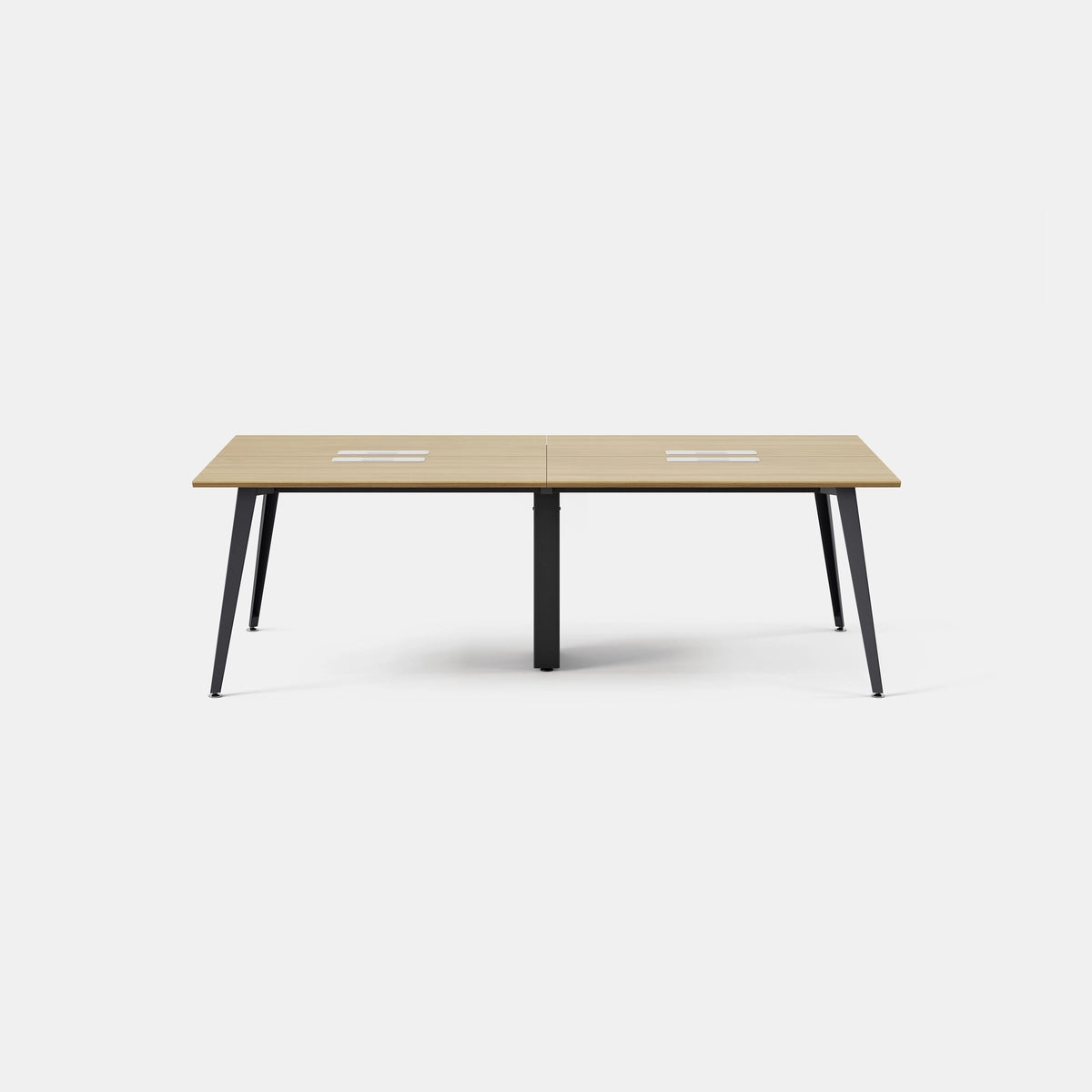 Top Color:Woodgrain; Leg Color:Charcoal; Desk Size:96 inches x 48 inches;