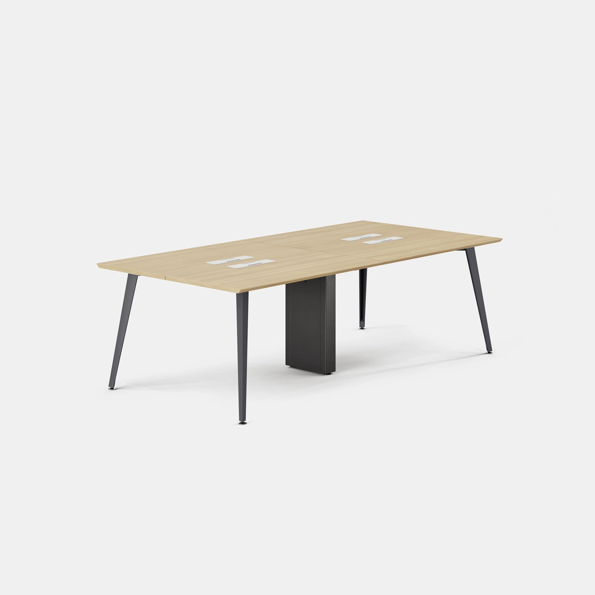 Top Color:Woodgrain; Leg Color:Charcoal; Desk Size:96 inches x 48 inches;