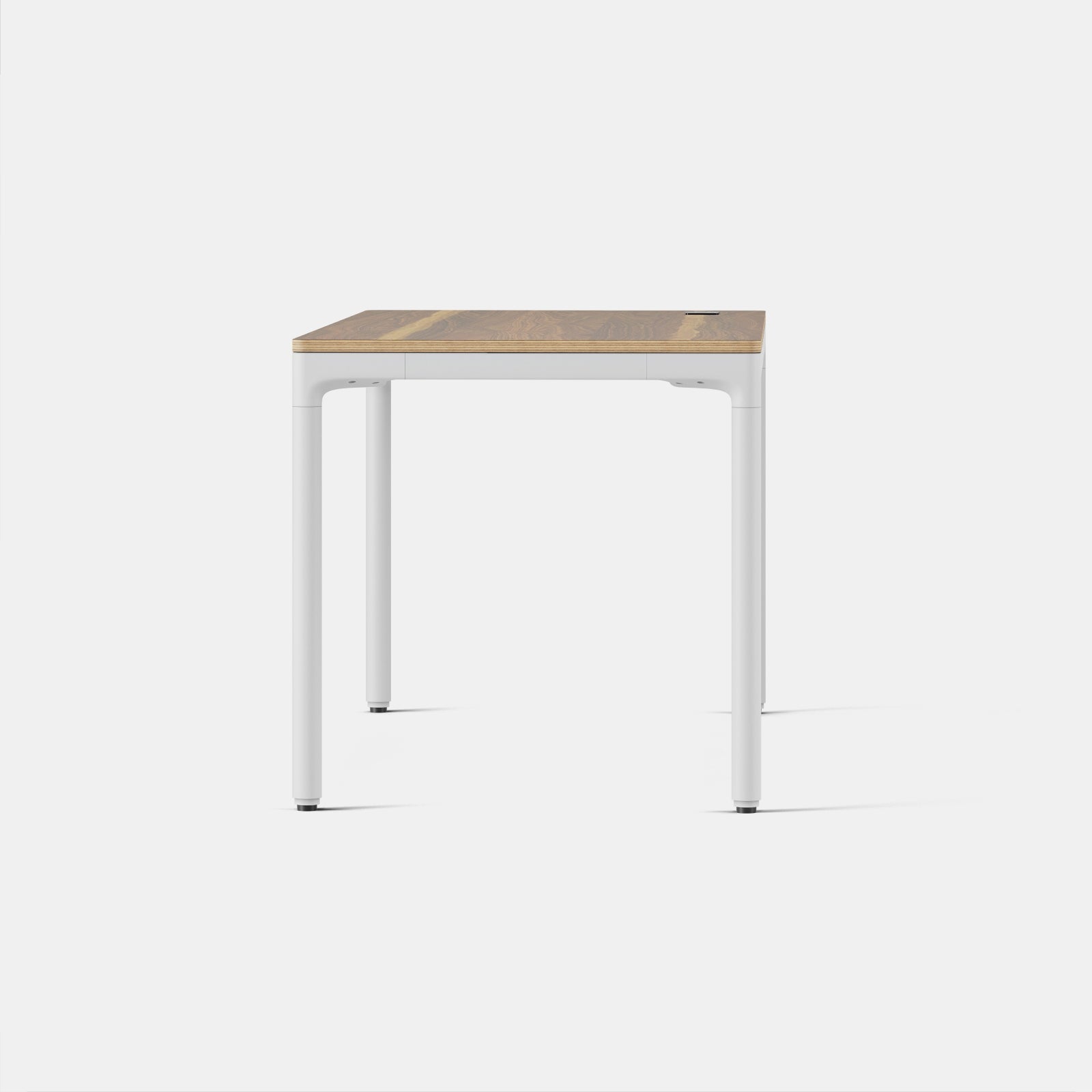 Top Color:Walnut; Leg Color:White; Desk Size:59 inches x 27 inches;