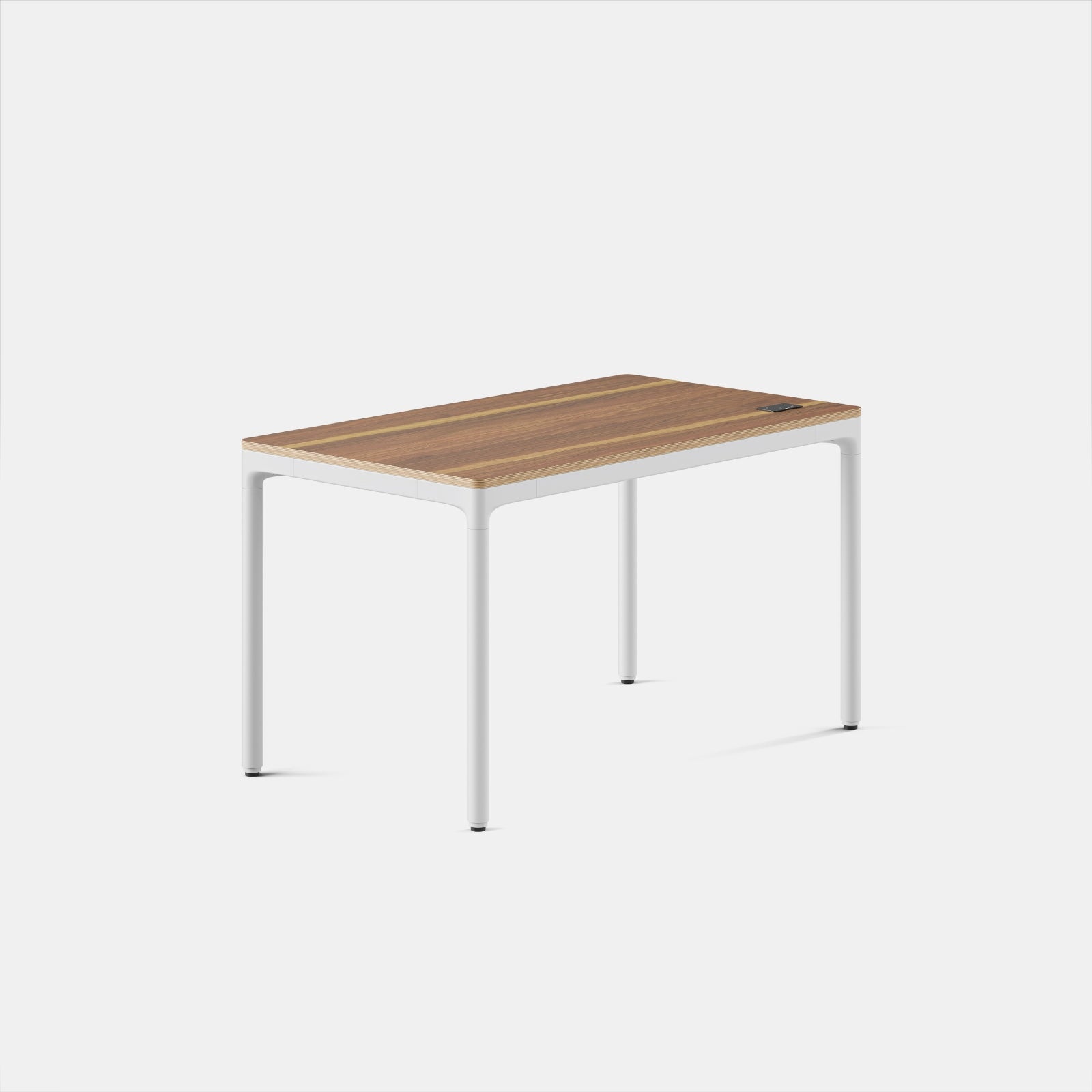 Top Color:Walnut; Leg Color:White; Desk Size:48 inches x 27 inches;