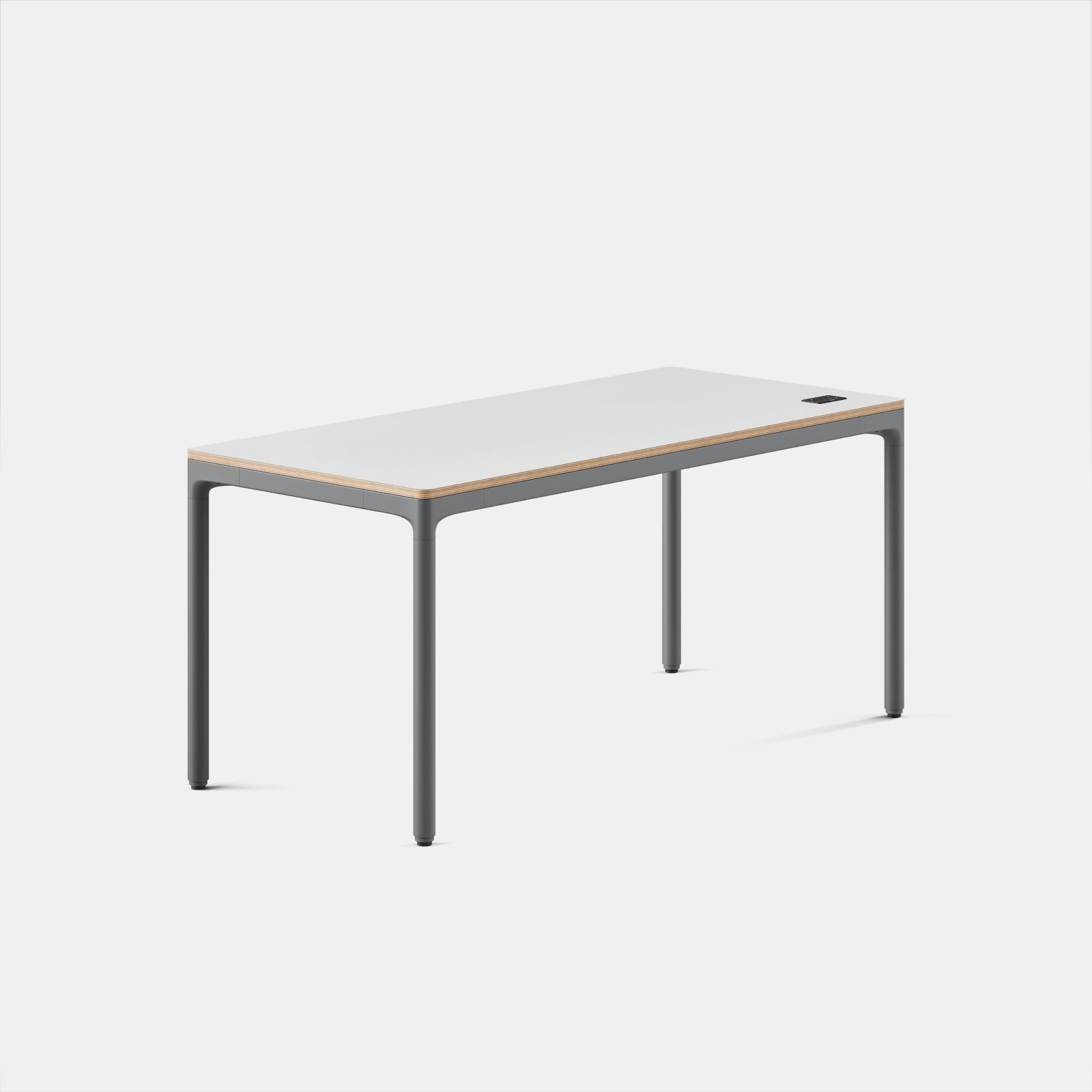 Top Color:White; Leg Color:Carbon; Desk Size:59 inches x 27 inches;